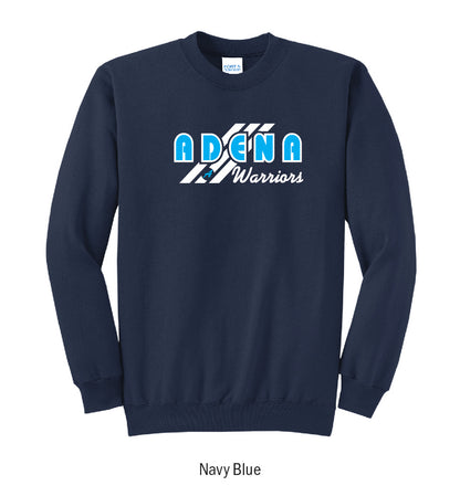 Adena Warriors "3-Stripe" Crewneck Sweatshirt