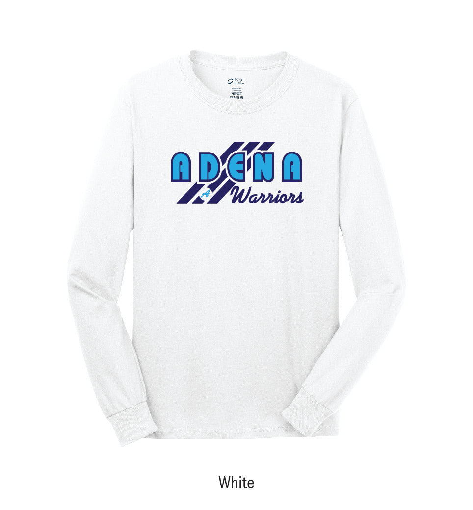 Adena Warriors "3-Stripe" Long Sleeve Tee Shirt