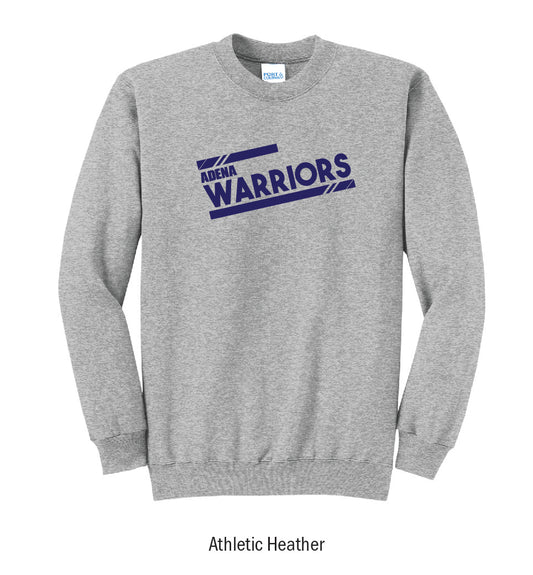 Adena Warriors "Athletic Stripes" Crewneck Sweatshirt