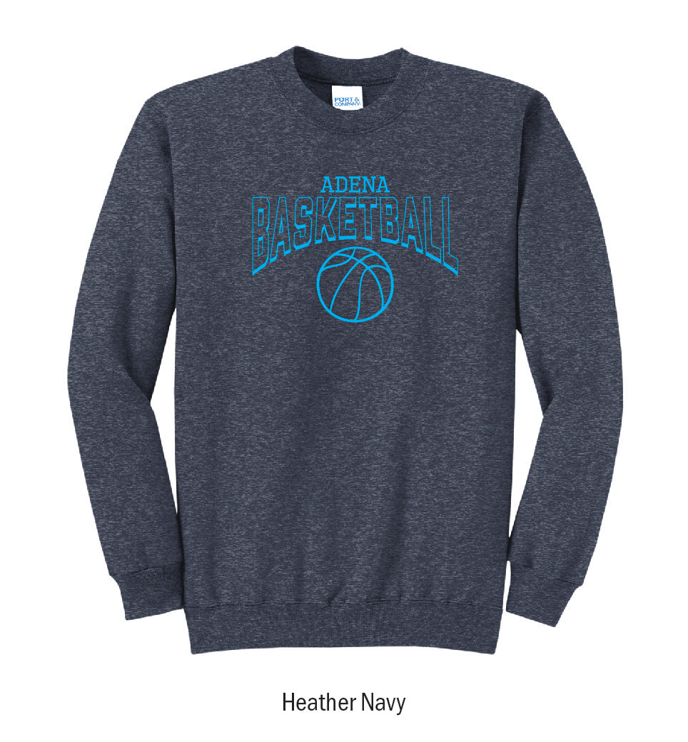 Adena Warriors Basketball Crewneck Sweatshirt