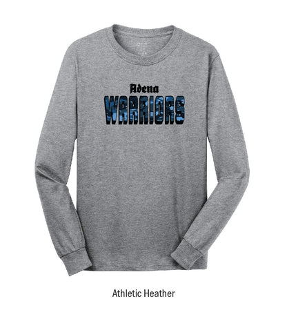 Adena Warriors "Camo" Long Sleeve Tee Shirt