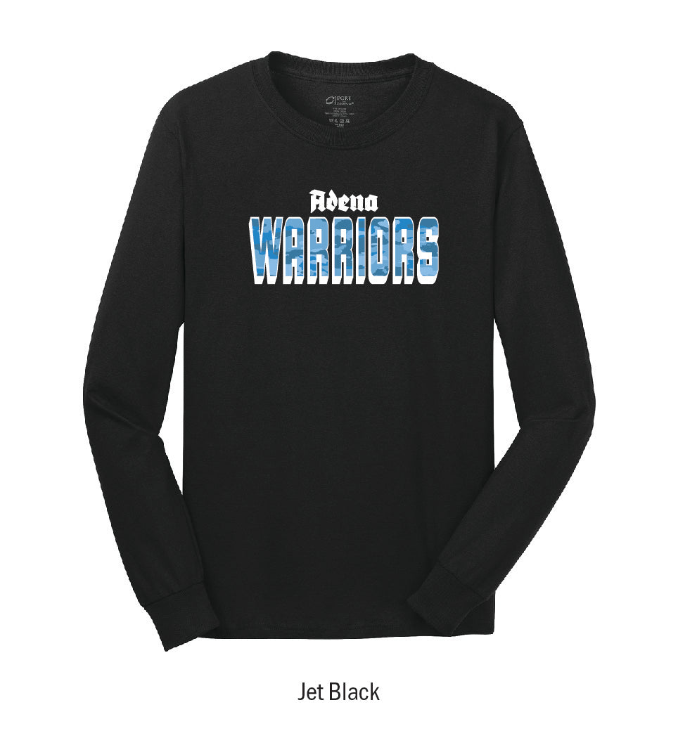 Adena Warriors "Camo" Long Sleeve Tee Shirt