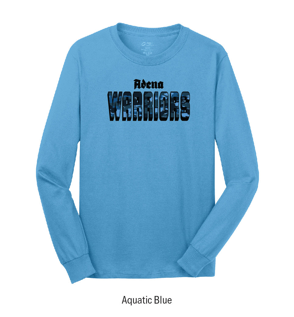 Adena Warriors "Camo" Long Sleeve Tee Shirt