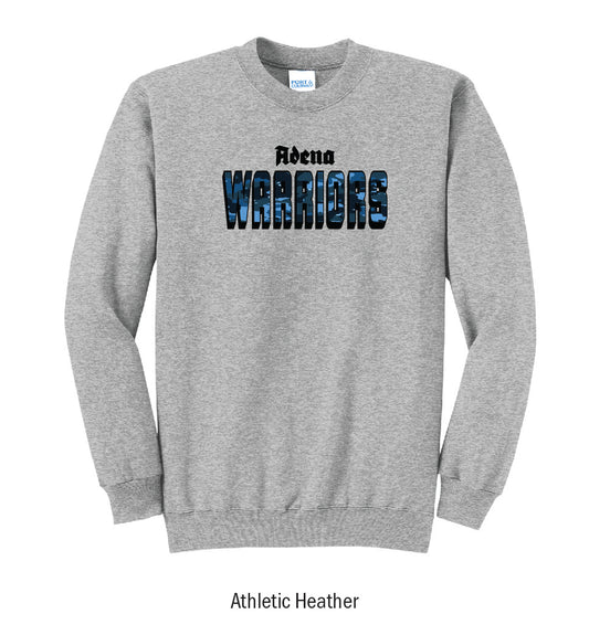 Adena Warriors "Camo" Crewneck Sweatshirt