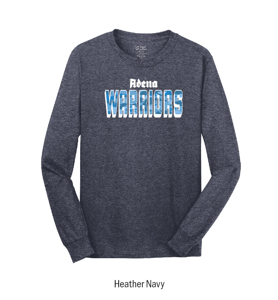 Adena Warriors "Camo" Long Sleeve Tee Shirt