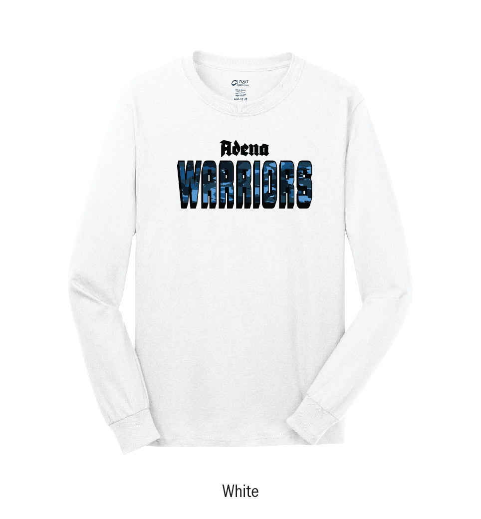 Adena Warriors "Camo" Long Sleeve Tee Shirt