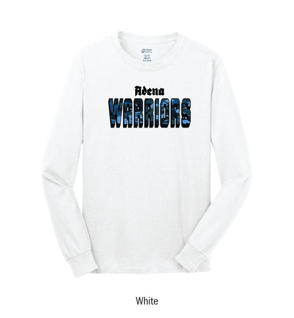 Adena Warriors "Camo" Long Sleeve Tee Shirt