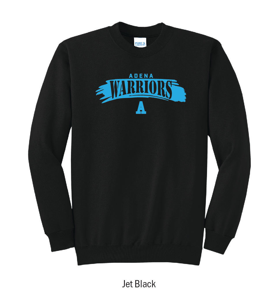 Adena Warriors "Paintbrush Stroke" Crewneck Sweatshirt