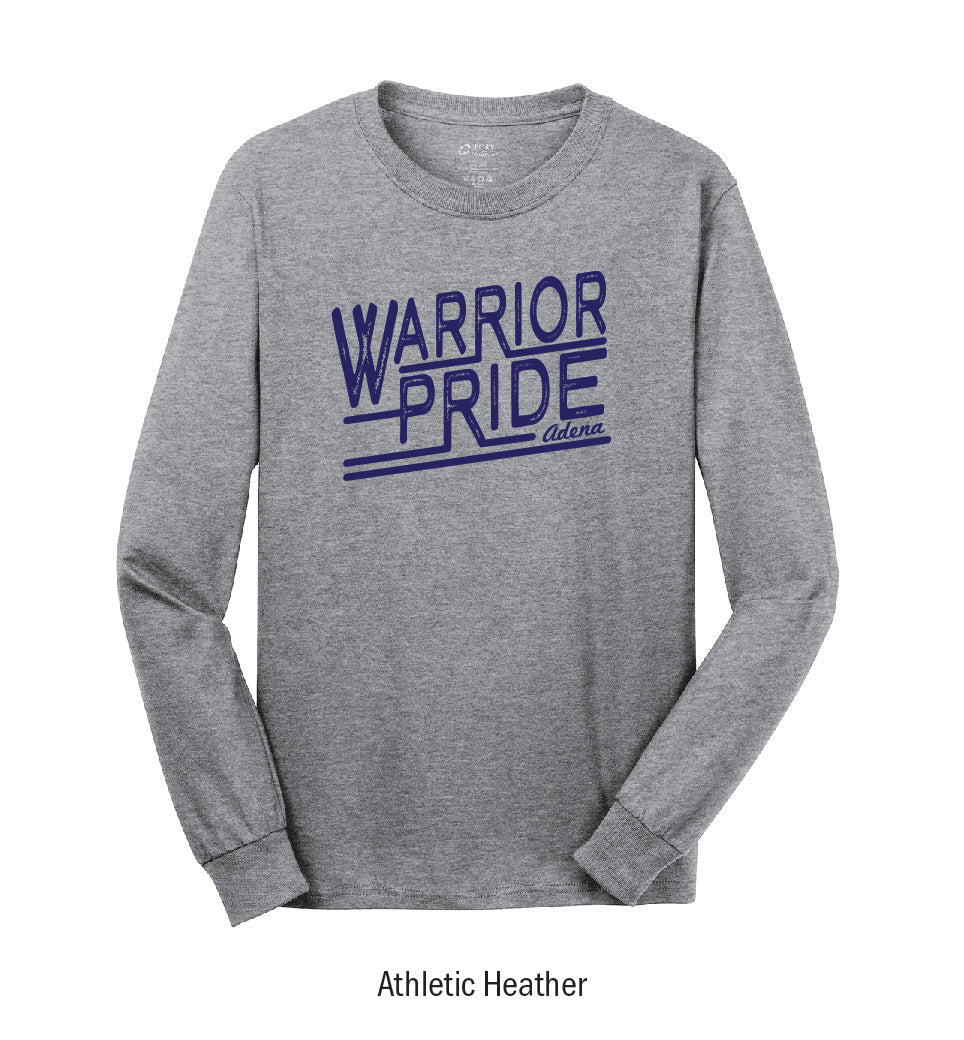 Adena Warriors "Pride Stamp" Long Sleeve Tee Shirt