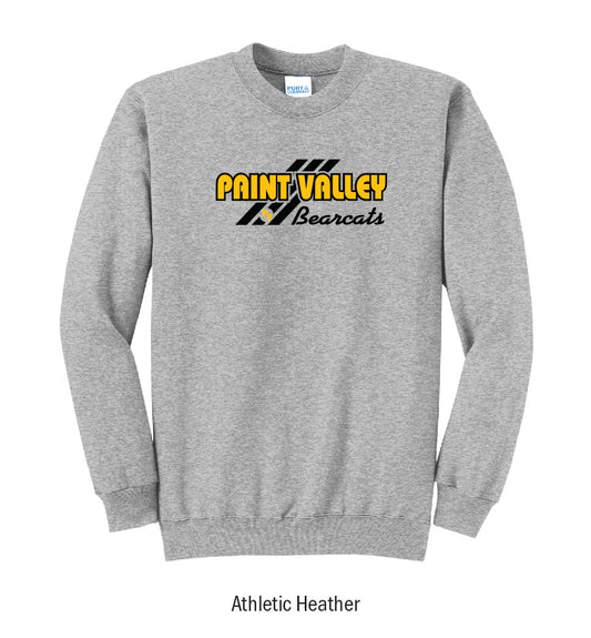 Paint Valley Bearcats "3-Stripe" Crewneck Sweatshirt