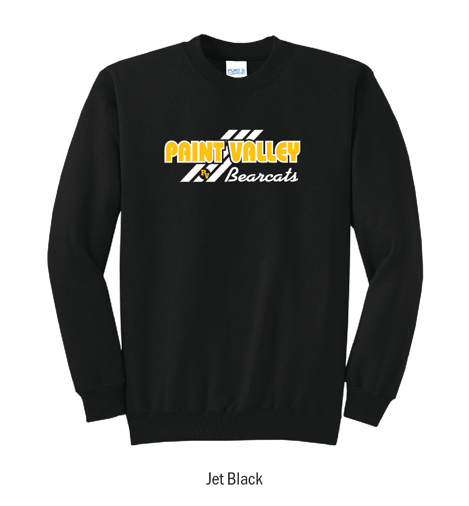 Paint Valley Bearcats "3-Stripe" Crewneck Sweatshirt