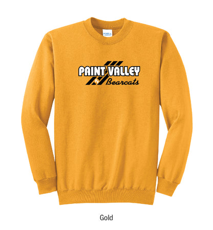 Paint Valley Bearcats "3-Stripe" Crewneck Sweatshirt