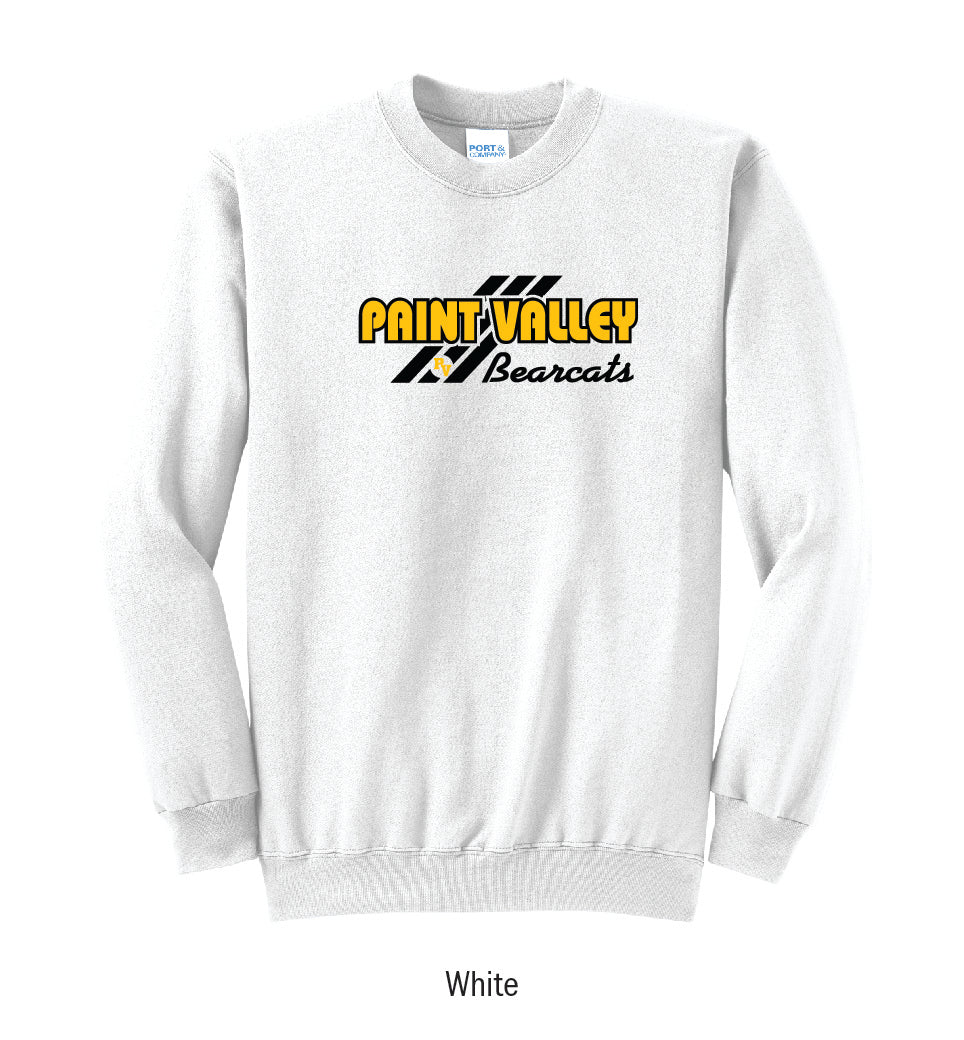 Paint Valley Bearcats "3-Stripe" Crewneck Sweatshirt