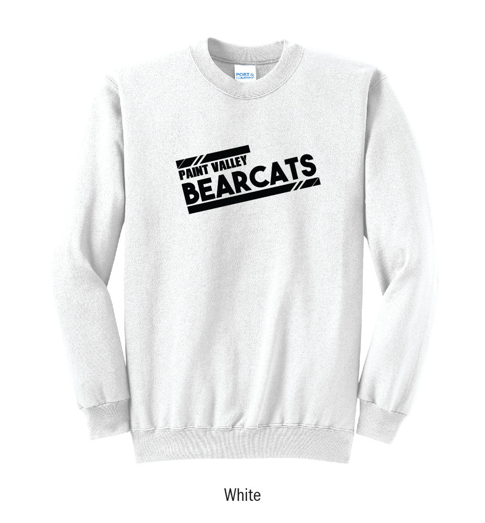 Paint Valley Bearcats "Athletic Stripes" Crewneck Sweatshirt