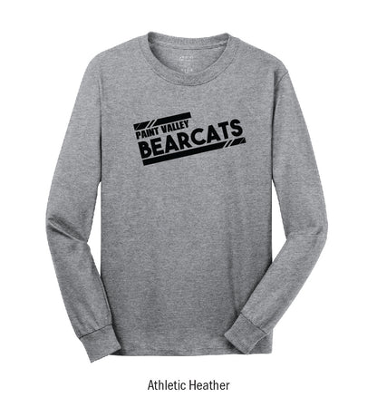 Paint Valley Bearcats "Athletic Stripes" Long Sleeve Tee Shirt