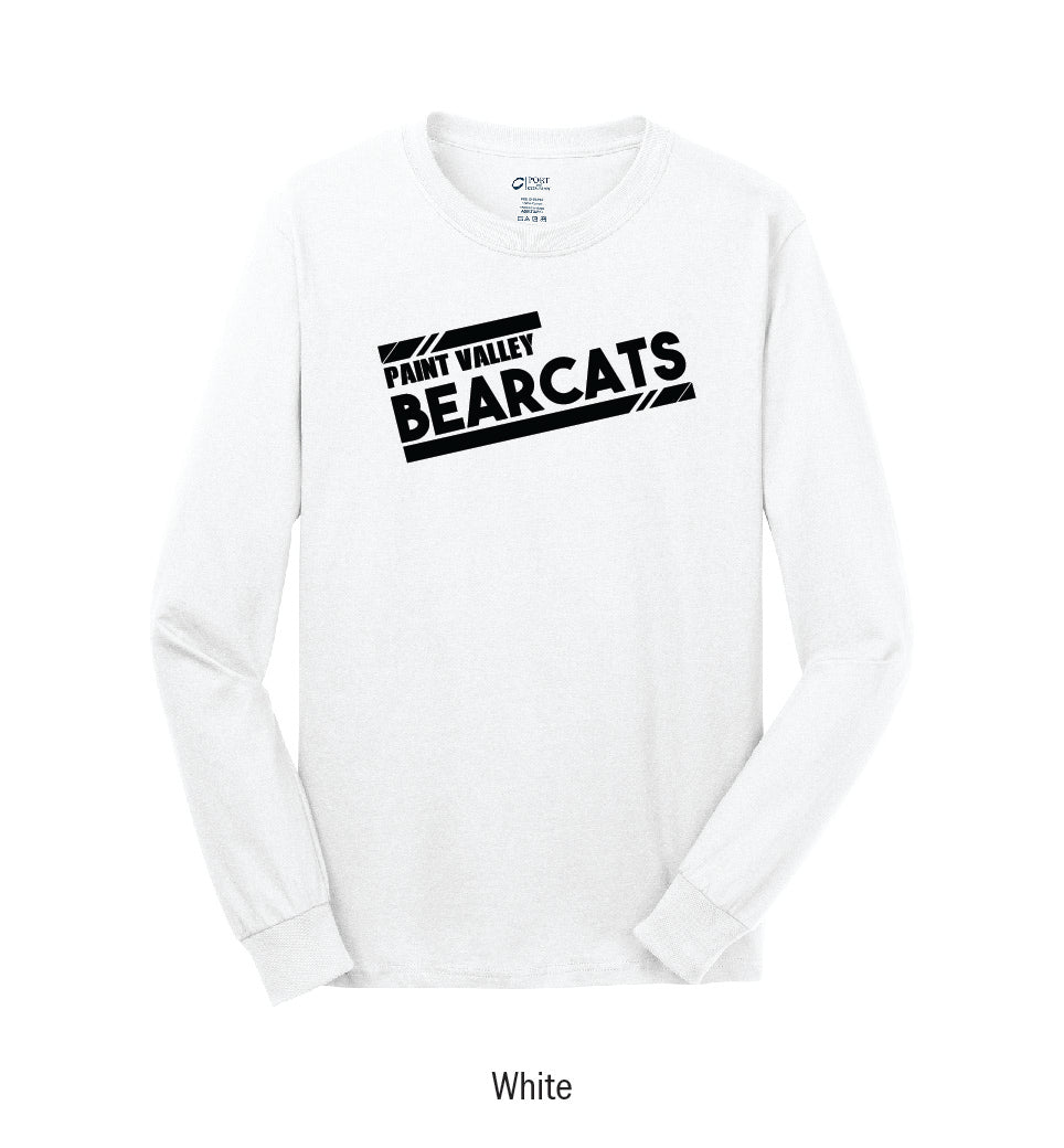 Paint Valley Bearcats "Athletic Stripes" Long Sleeve Tee Shirt