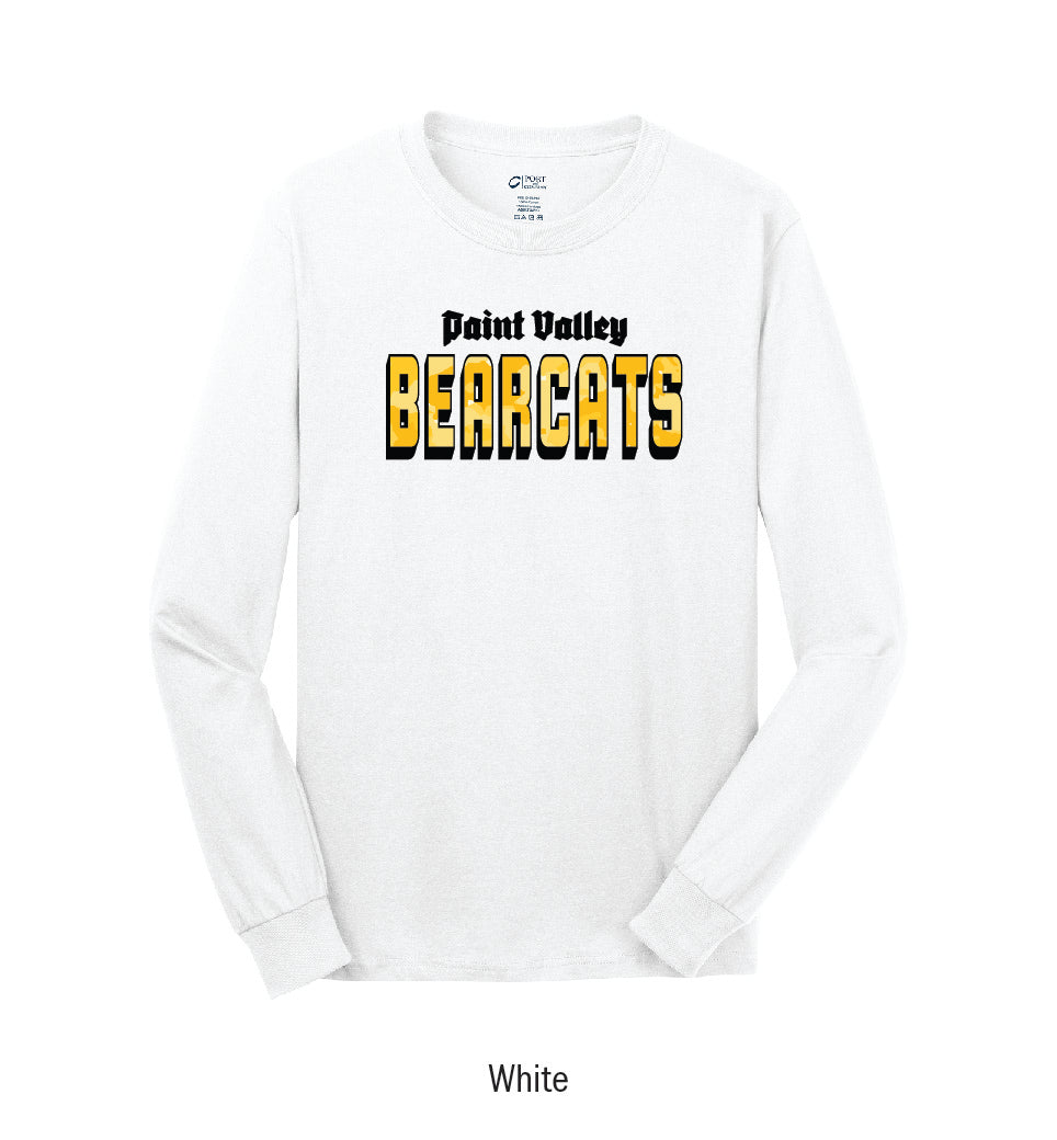 Paint Valley Bearcats "Camo" Long Sleeve Tee Shirt