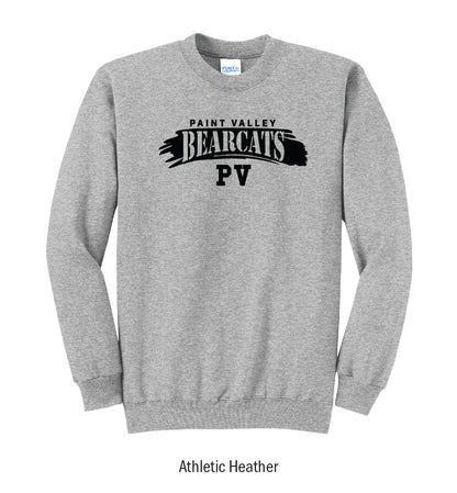 Paint Valley Bearcats "Paintbrush Stroke" Crewneck Sweatshirt