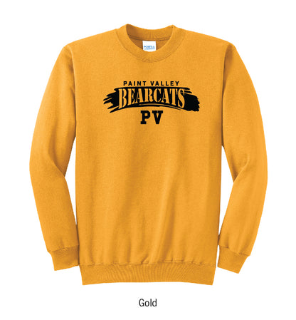 Paint Valley Bearcats "Paintbrush Stroke" Crewneck Sweatshirt