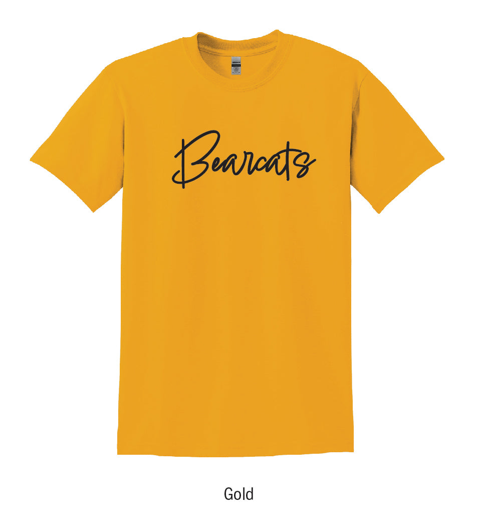 Bearcats Puff Script Tee