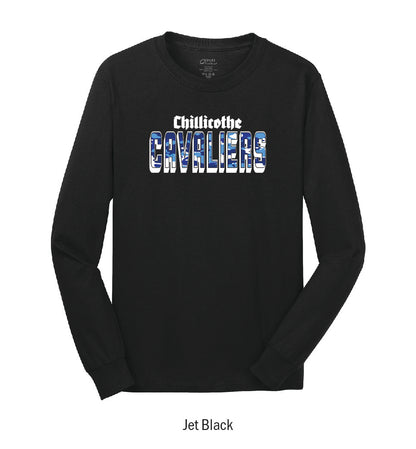 Chillicothe Cavaliers "Camo" Long Sleeve Tee Shirt