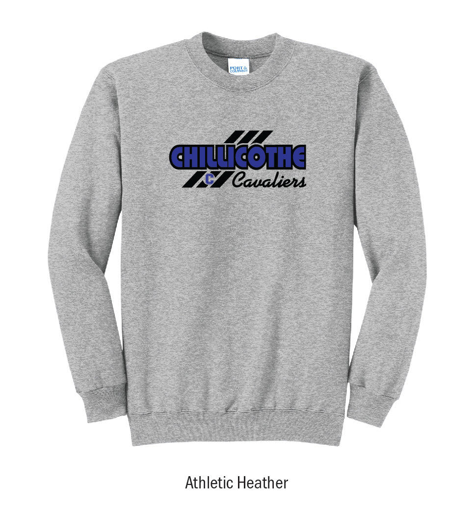 Chillicothe Cavaliers "3-Stripe" Crewneck Sweatshirt