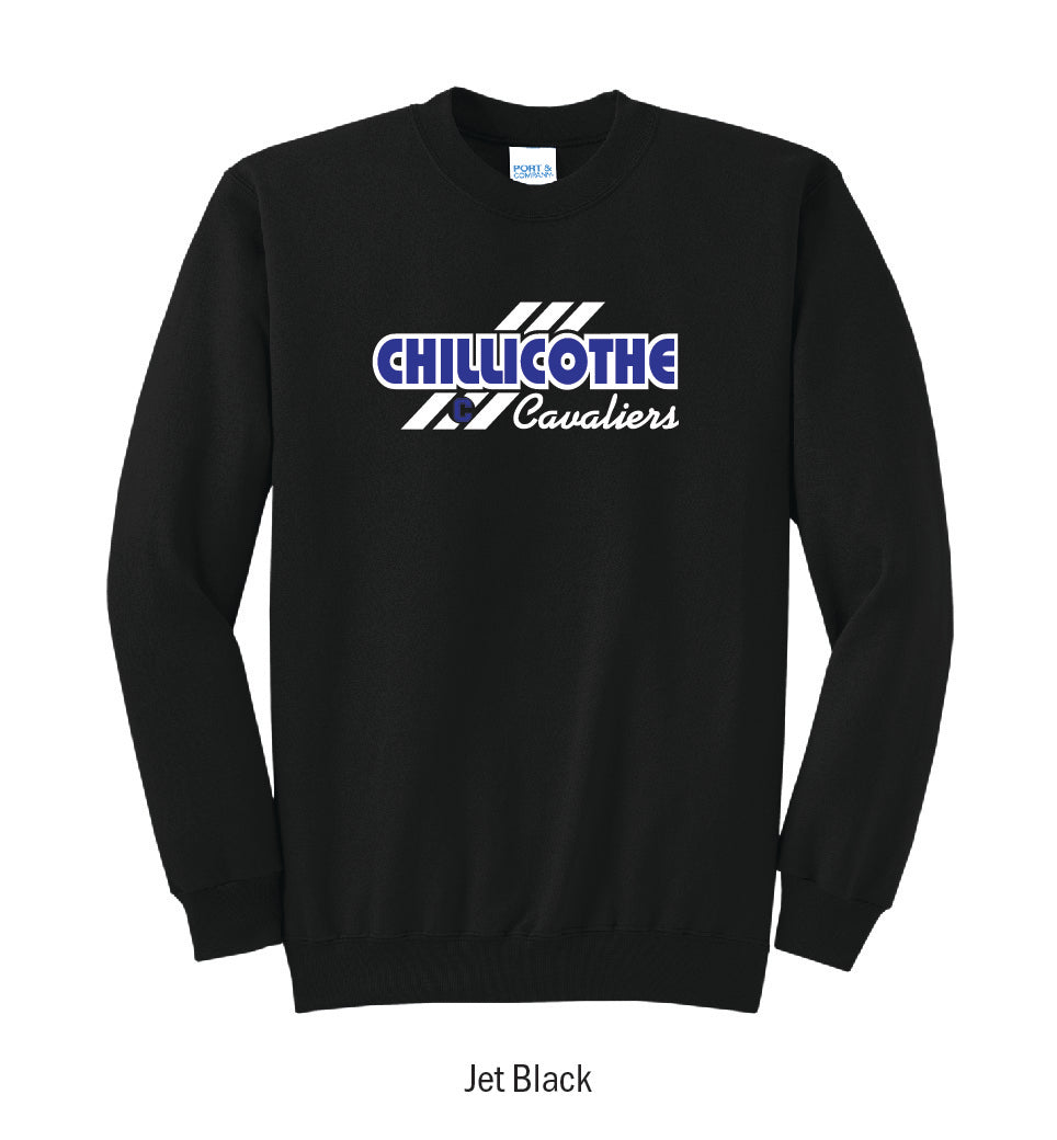 Chillicothe Cavaliers "3-Stripe" Crewneck Sweatshirt