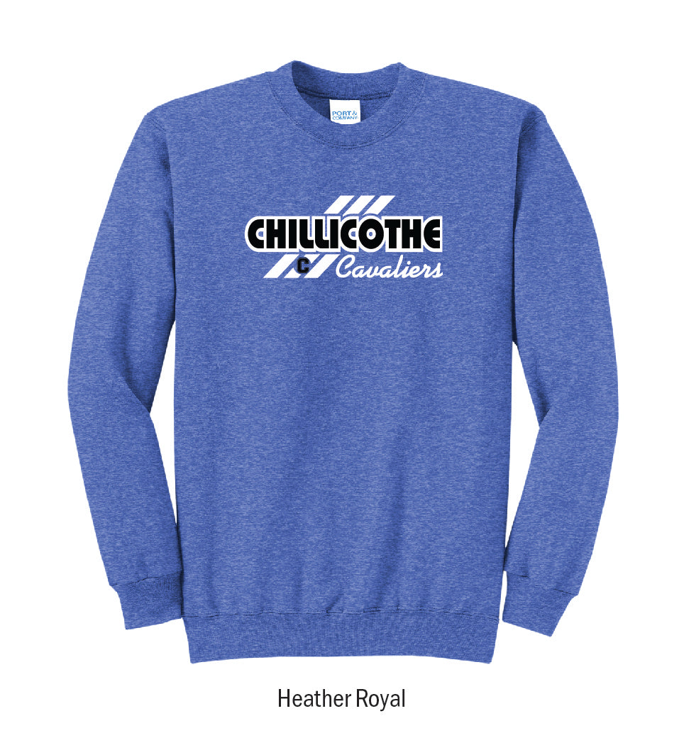 Chillicothe Cavaliers "3-Stripe" Crewneck Sweatshirt