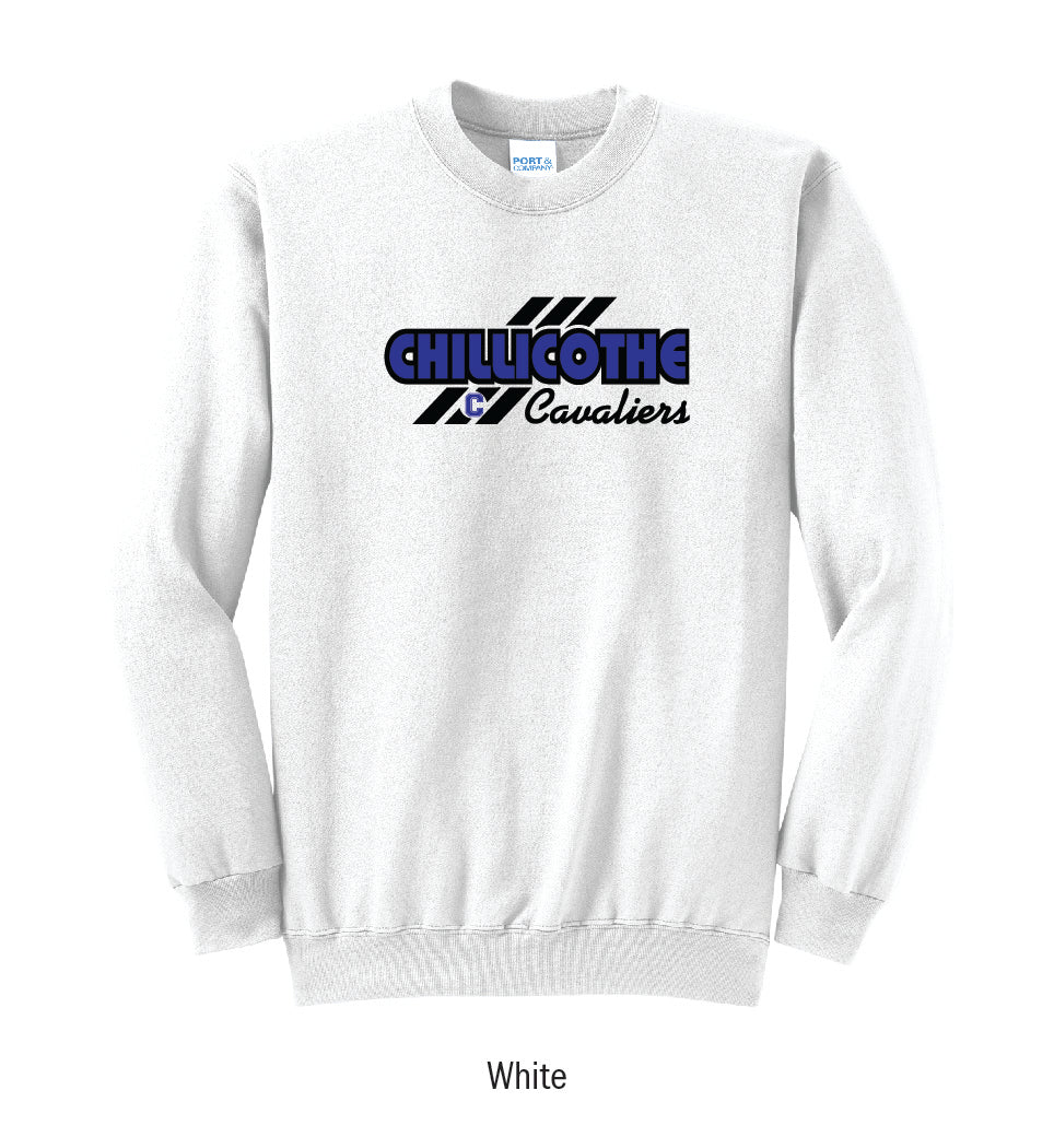 Chillicothe Cavaliers "3-Stripe" Crewneck Sweatshirt