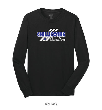 Chillicothe Cavaliers "3-Stripe" Long Sleeve Tee Shirt