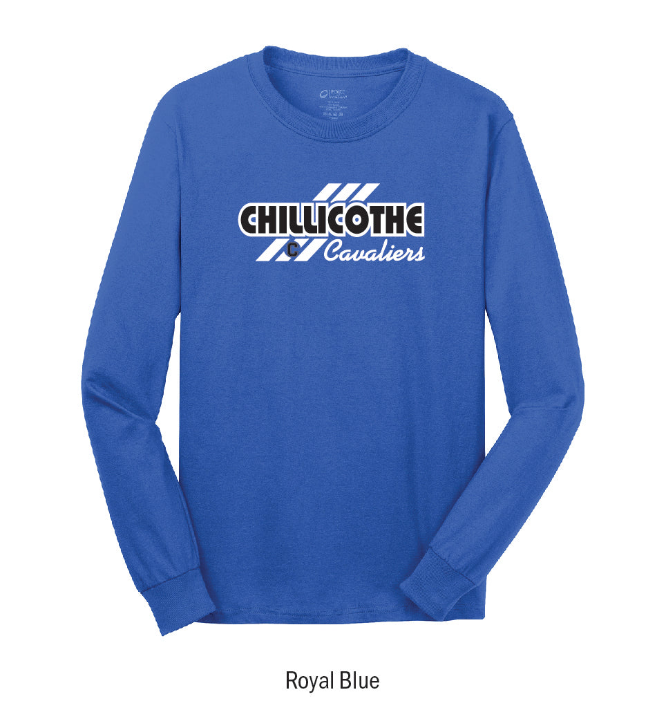 Chillicothe Cavaliers "3-Stripe" Long Sleeve Tee Shirt