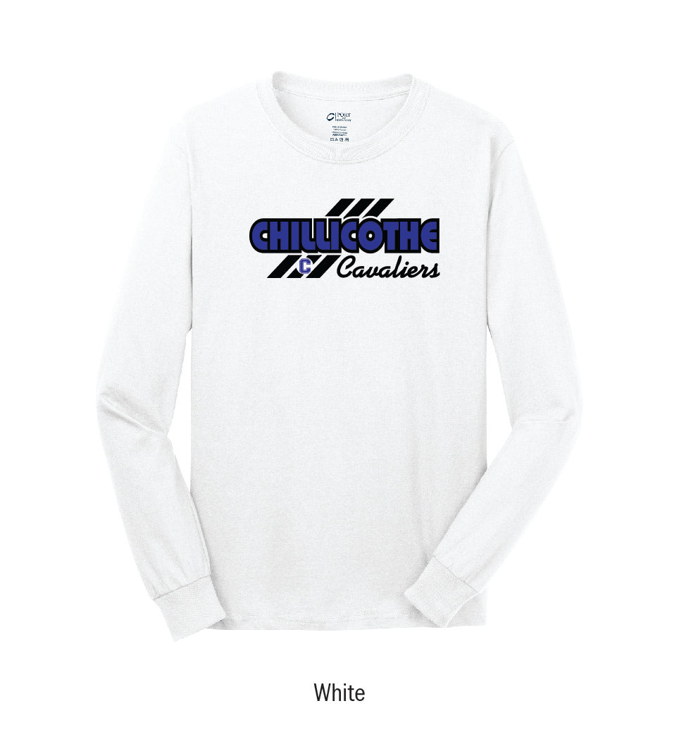 Chillicothe Cavaliers "3-Stripe" Long Sleeve Tee Shirt