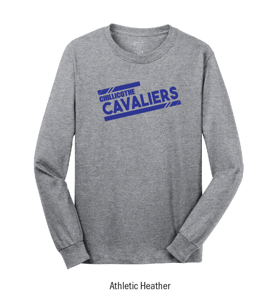 Chillicothe Cavaliers "Athletic Stripes" Long Sleeve Tee Shirt