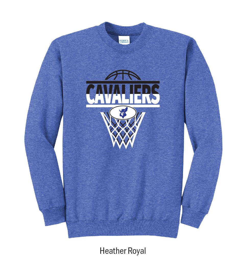 Chillicothe Cavaliers Basketball Net Crewneck Sweatshirt