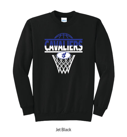 Chillicothe Cavaliers Basketball Net Crewneck Sweatshirt