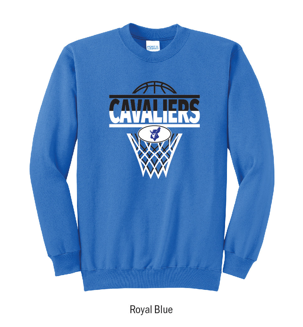 Chillicothe Cavaliers Basketball Net Crewneck Sweatshirt