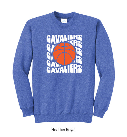 Chillicothe Cavaliers Retro Basketball Crewneck Sweatshirt