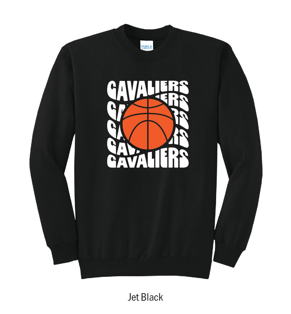 Chillicothe Cavaliers Retro Basketball Crewneck Sweatshirt