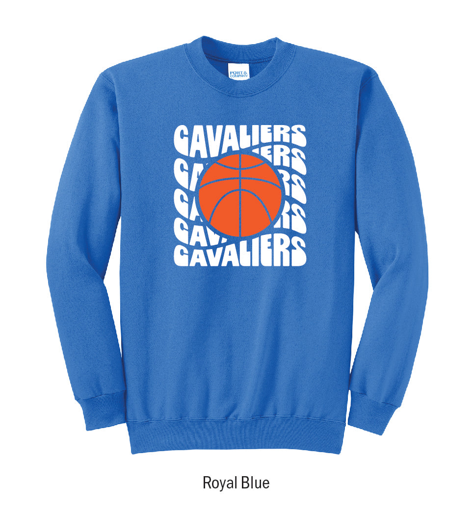 Chillicothe Cavaliers Retro Basketball Crewneck Sweatshirt