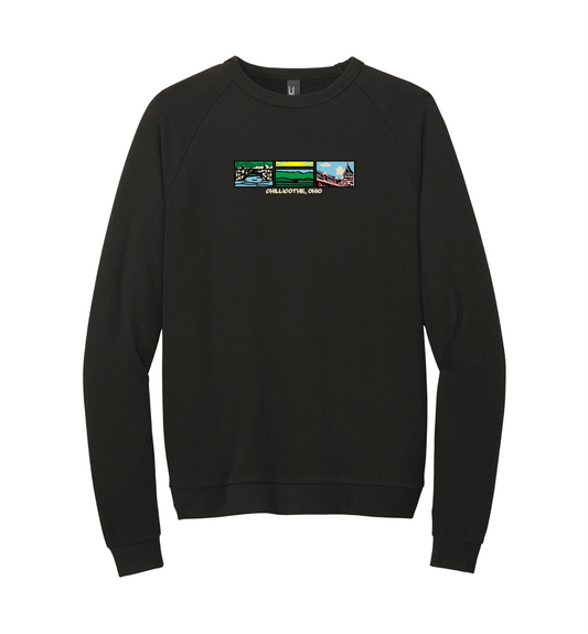 Chillicothe, Ohio "Landmarks" Raglan Sweatshirt