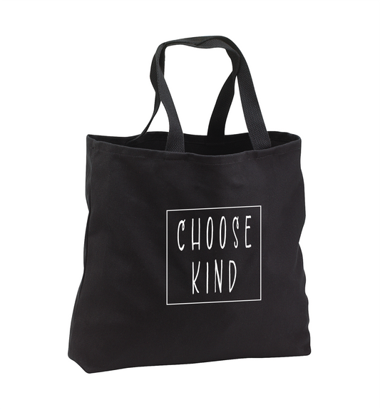 "Choose Kind" Twill Tote Bag