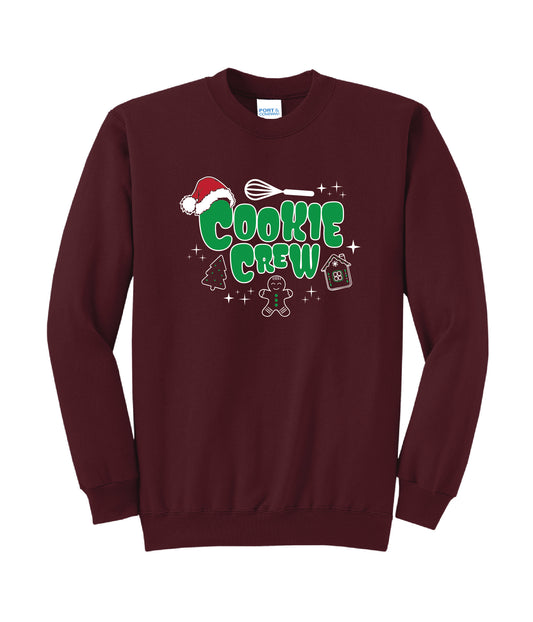 "Cookie Crew" Christmas Cookie Crewneck Sweatshirt