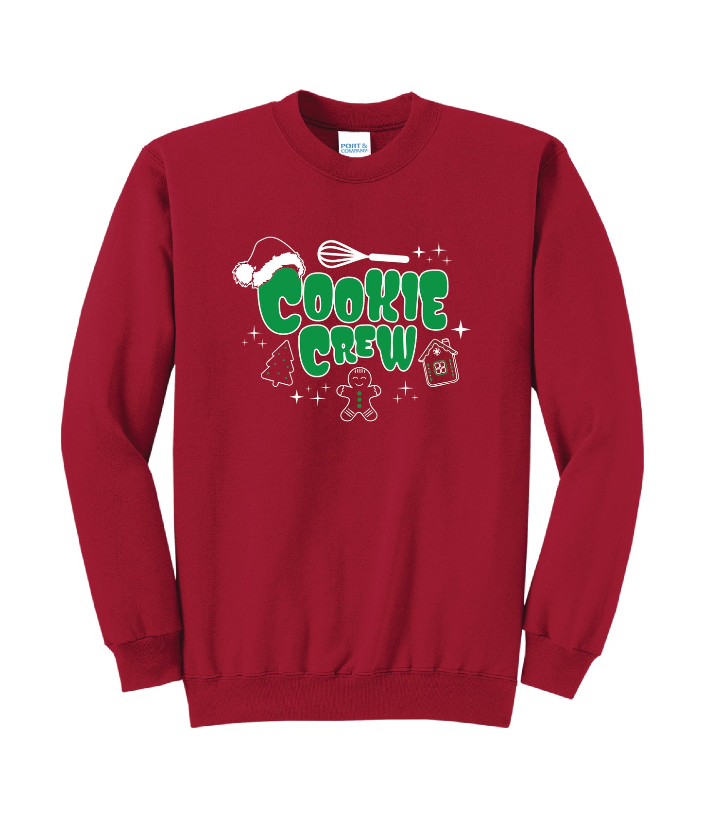 "Cookie Crew" Christmas Cookie Crewneck Sweatshirt