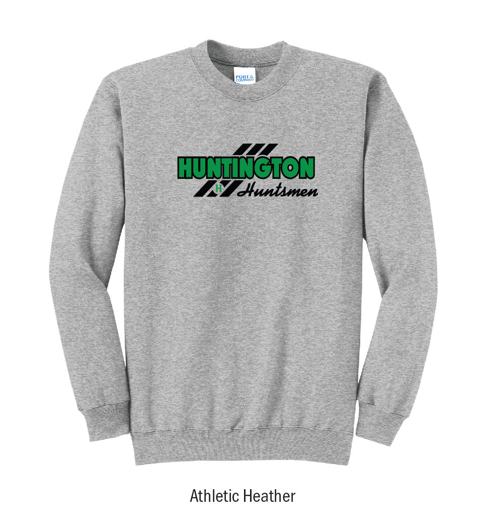 Huntington Huntsmen "3-Stripe" Crewneck Sweatshirt