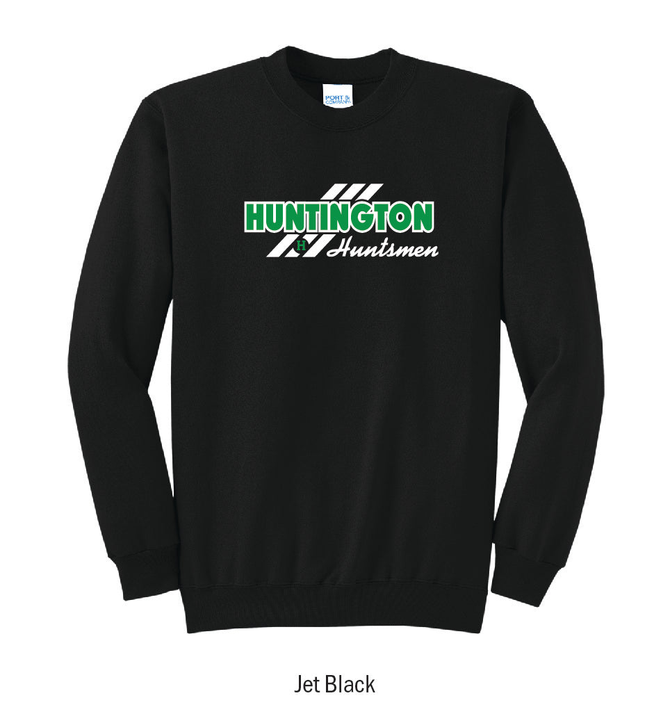 Huntington Huntsmen "3-Stripe" Crewneck Sweatshirt