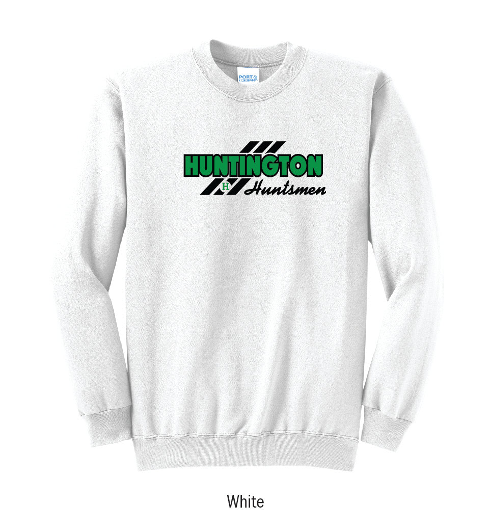 Huntington Huntsmen "3-Stripe" Crewneck Sweatshirt