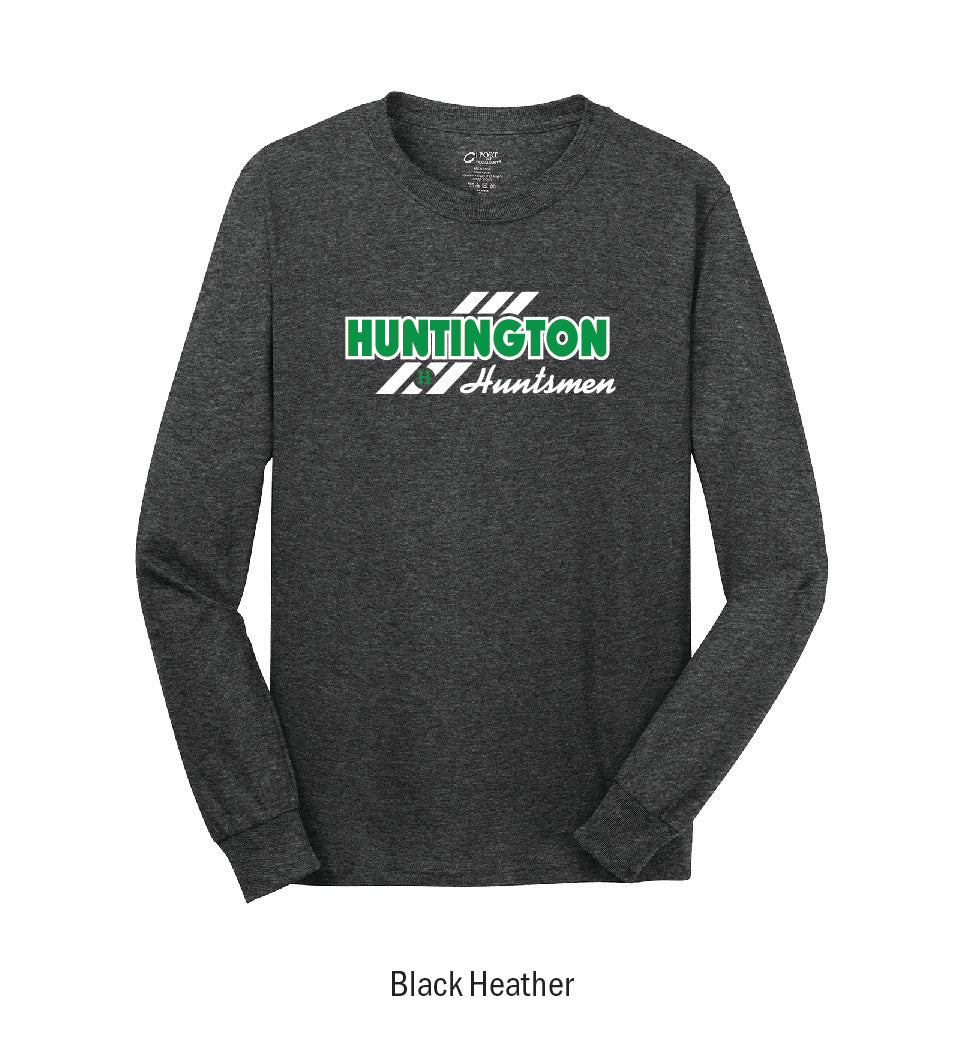 Huntington Huntsmen "3-Stripe" Long Sleeve Tee Shirt