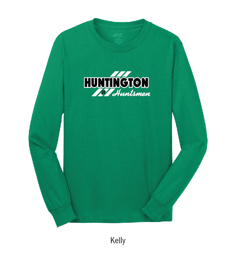 Huntington Huntsmen "3-Stripe" Long Sleeve Tee Shirt