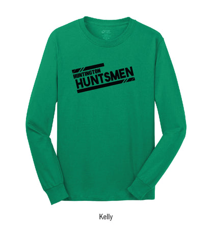 Huntington Huntsmen "Athletic Stripes" Long Sleeve Tee Shirt