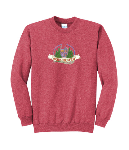 Merry Christmas Embroidered Crewneck Sweatshirt